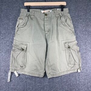 A-Lab Mens Cargo Shorts Olive Green Size 33 Utility Skate